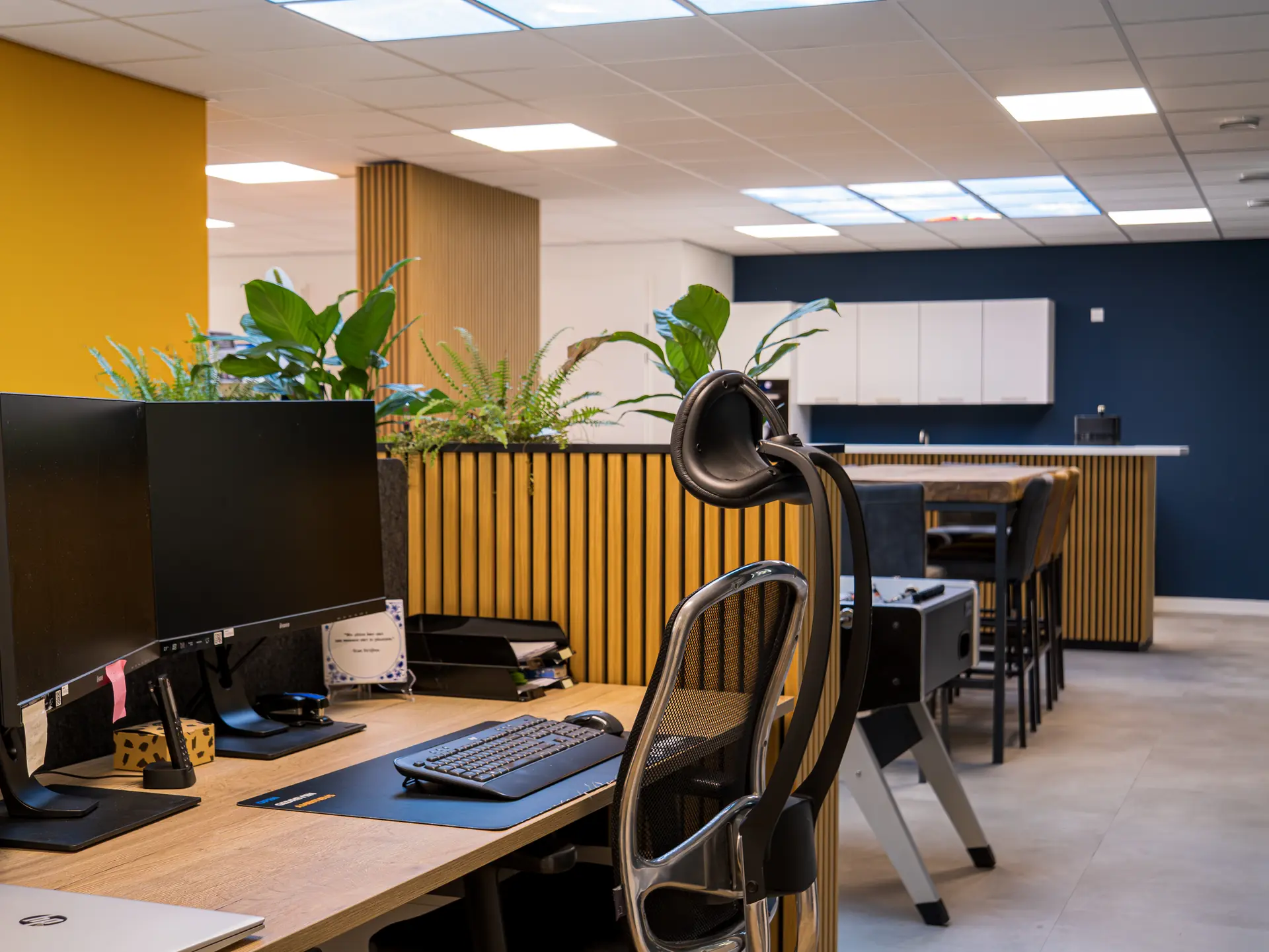 Werkplekken in het kantoor van HENK detachering
